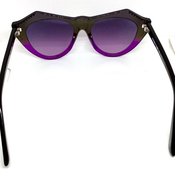 McQueen Multicolor Black Violet Sunglasses by Kering Eyewear - New main image 6